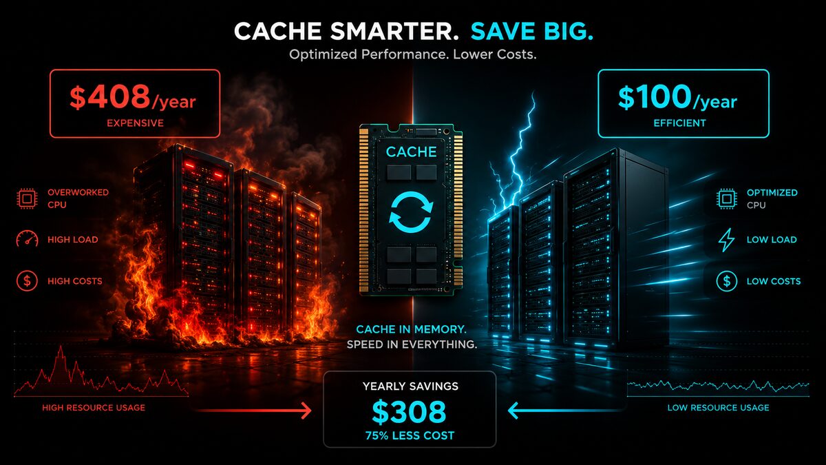 Mémoire cache : économiser 2 400 $/an sur votre serveur
